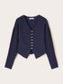 Short cardigan in fine knit with buttons image number 4