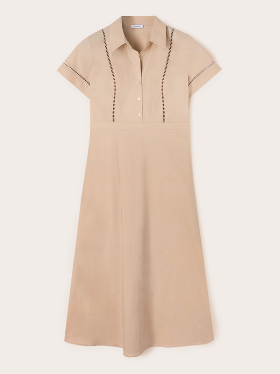 Chemisier dress with openwork