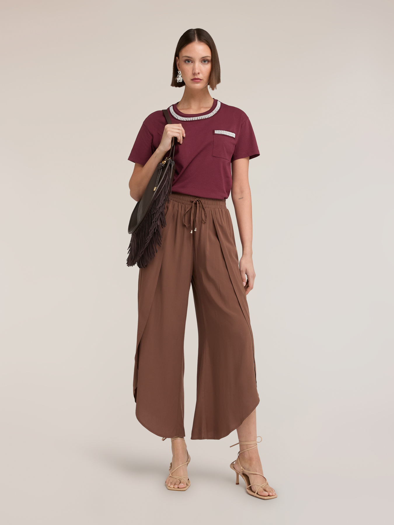Pantaloni pareo in viscosa image number 2