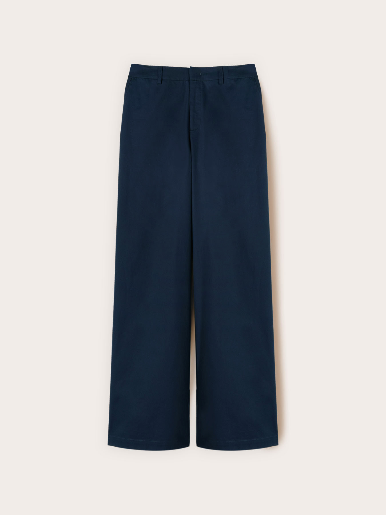 Pantaloni palazzo in twill di cotone image number 3