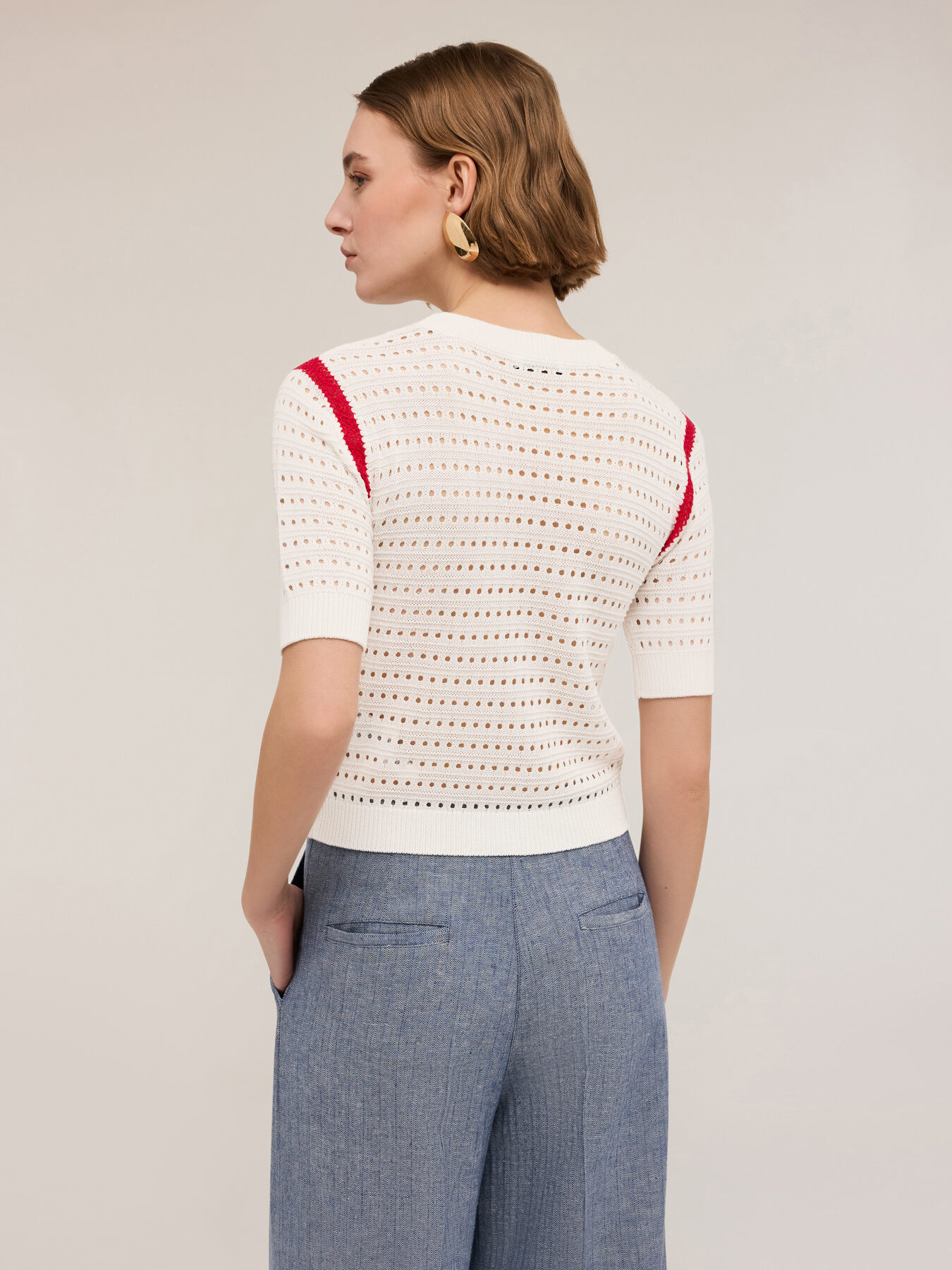 Maglia effetto crochet image number 1