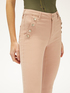 Skinny trousers with button feature image number 3