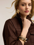 Short oversized jacket with pockets image number 2