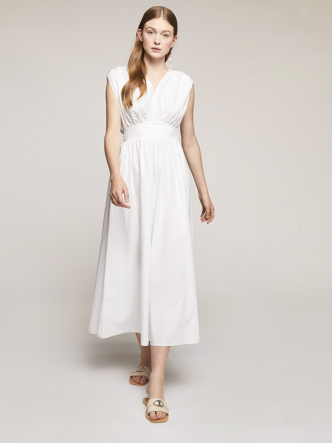 Midi-Kleid aus Popeline image number 0