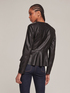 Giubbotto peplum in similpelle image number 1