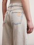 Cross-dyed denim baggy jeans image number 3