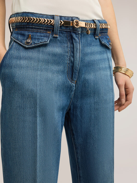 Ceinture cha&icirc;ne avec motif g&eacute;om&eacute;trique