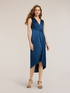 Draped satin dress image number 2