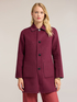 Reversible double mixed wool coat image number 4