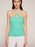 Top halter neck in jersey a costine image number 0
