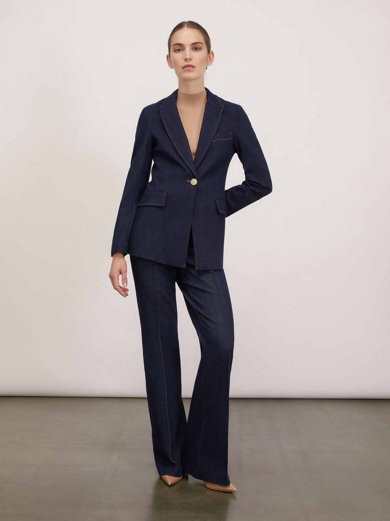 Denim blazer image number 3