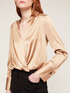 Satin blouse with collar image number 2