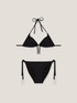 Bikini model triunghi cu lanțuri cu strasuri image number 3