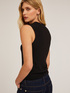 Top in maglia con motivo a coste image number 1