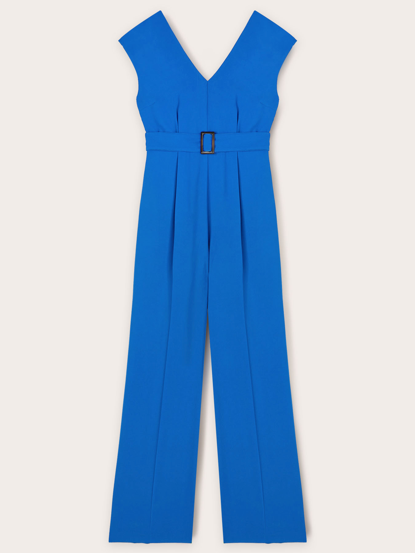 Flowing long jumpsuit with belt image number 5