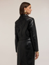Short crocodile-effect jacket with buttons image number 1