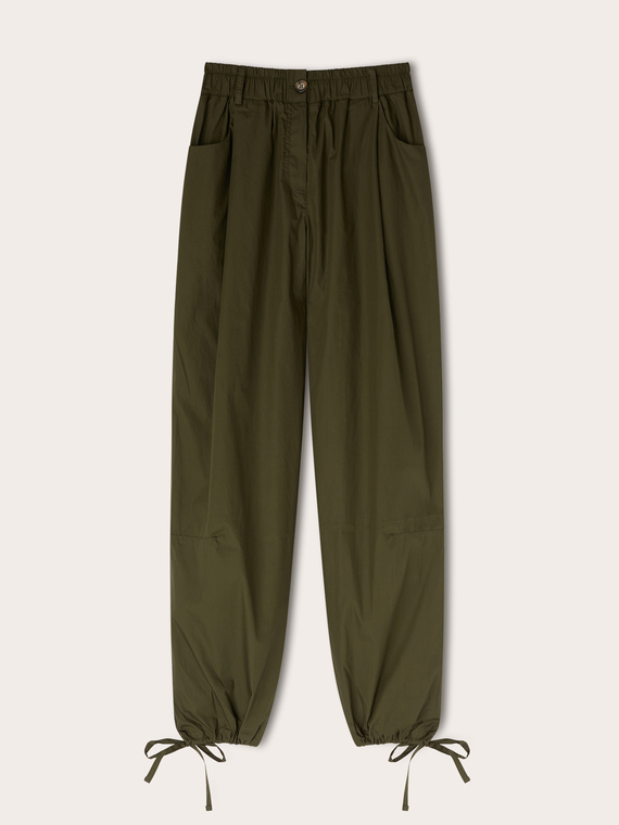 Cotton poplin cargo pants