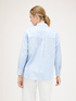 Oversized striped shirt with gemstone embroidery image number 1