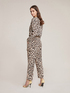 Animal print cargo trousers image number 2
