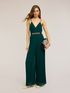Langer Plissee-Jumpsuit aus Georgette image number 1