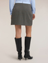 Check-pattern mini skirt with contrast trim image number 1