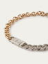 Collana girocollo a catena bicolor image number 1