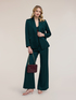 Fluid satin jacket with belt image number 2