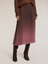 Pleated midi gradient skirt image number 2