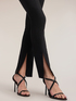 Slim cady trousers with slit image number 3