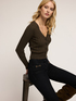 Fine ribbed knit cardigan image number 2