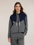 Sweat ouvert en viscose avec capuche et zip image number 0