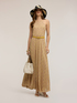 Langes Flare-Kleid aus Lurex-Mix image number 0