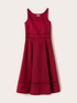 Flare dress in poplin with ajour&eacute; image number 4