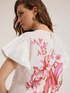 Blusa in cotone con stampa floreale image number 3