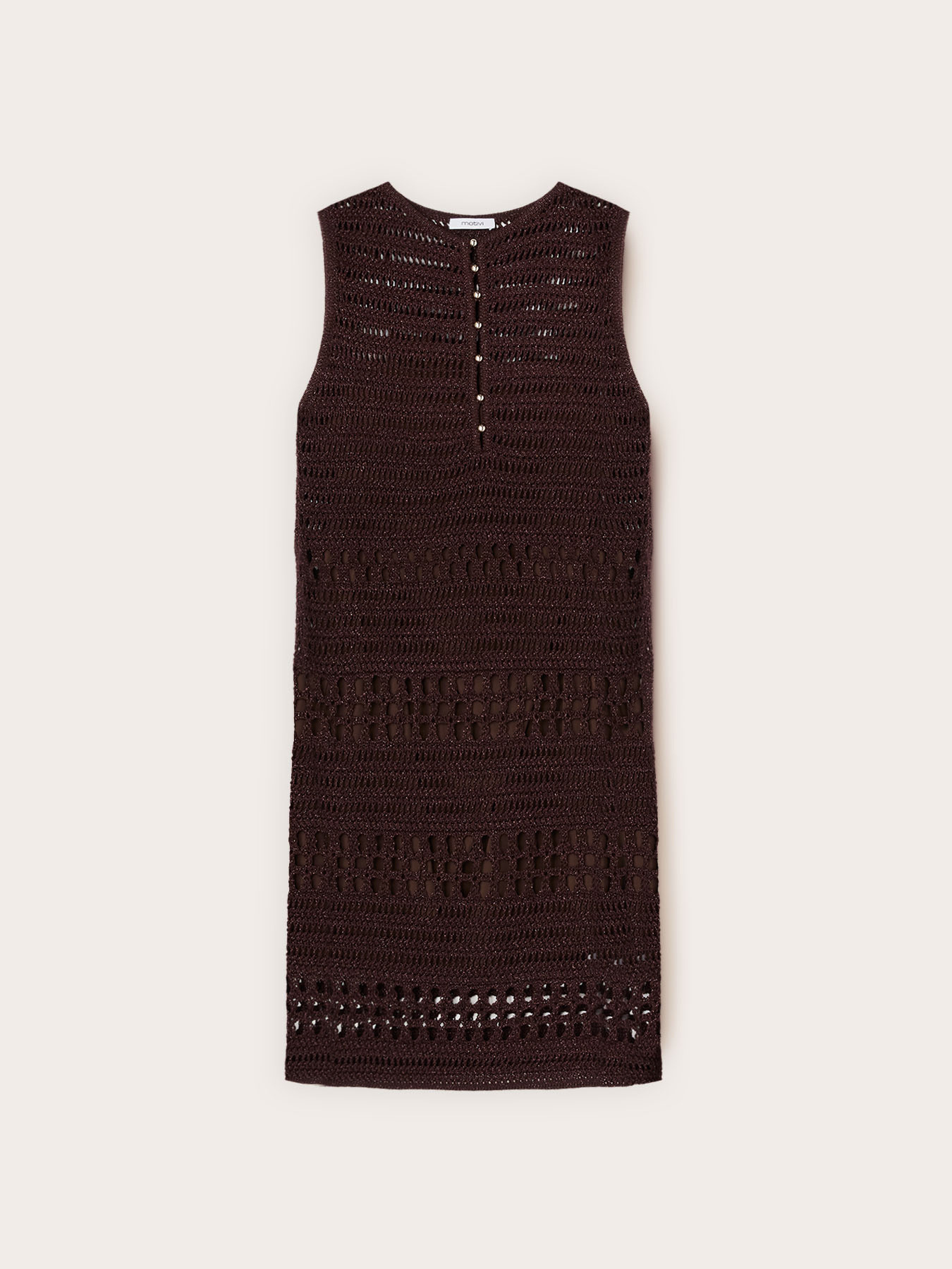 Robe fourreau en tricot crochet image number 4