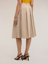 Cotton blend pleated skirt image number 1