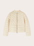 Lightweight short puffer jacket with high neck image number 4