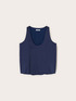 Wide shoulder satin top image number 3