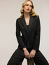 Blazer in Milano stitch with taffeta details image number 3