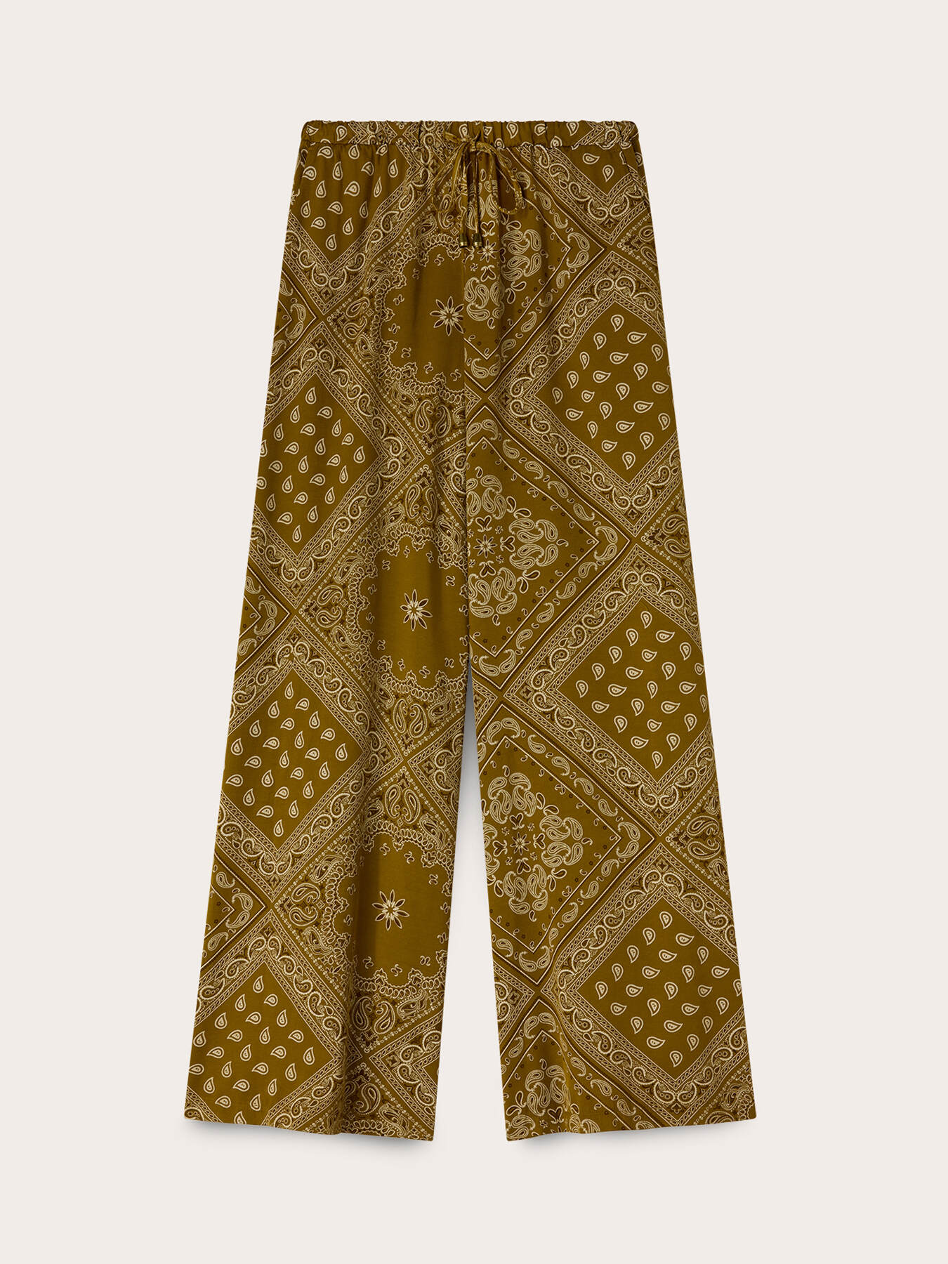 Wide-leg trousers in lyocell blend twill image number 0