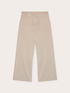 Cropped trousers with frayed hems image number 4
