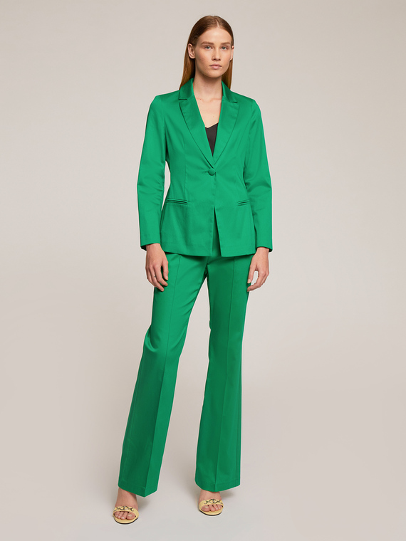 Motivi Pantaloni flare satin tinta unita Donna