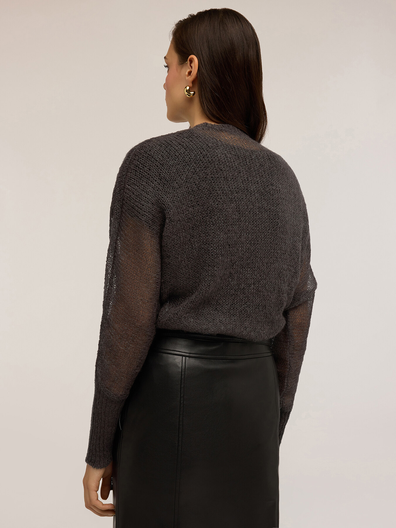 Mohair blend wrap cardigan image number 1