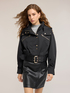 Bomber jacket with nylon belt image number 0