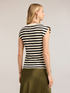 Striped ribbed jersey T-shirt image number 1