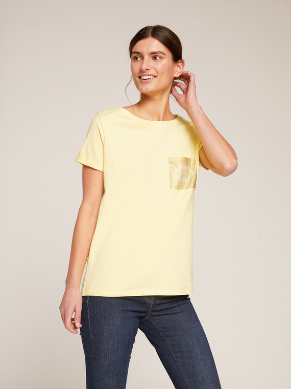 Motivi T-shirt con tasca Double Love Donna