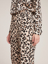 Animal print cargo trousers image number 3