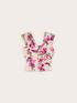 Top cu volane cu imprimeu floral image number 4