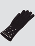 Knit gloves with studs image number 1