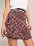 Jacquard knit skirt with Double Love pattern image number 2